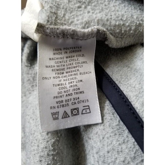 Nautica Pullover Gray Size 2X Lightweight Embroidered Back Logo Jacket Soft - Picture 5 of 5